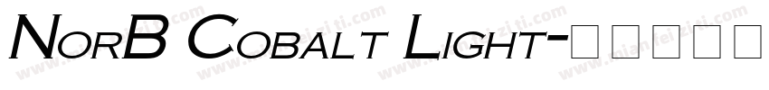 NorB Cobalt Light字体转换